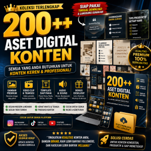 200++ Aset Digital Untuk Konten Kreator